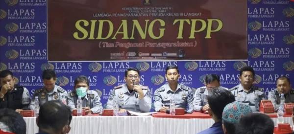 Penuhi Hak Warga Binaan, Lapas Pemuda Langkat Adakan Sidang TPP - DigitalMediaPublic